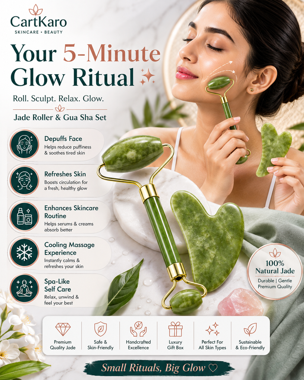 Jade Roller & Gua Sha Set ✨