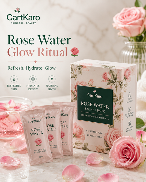 CartKaro Rose Water Sachet Pack 🌹